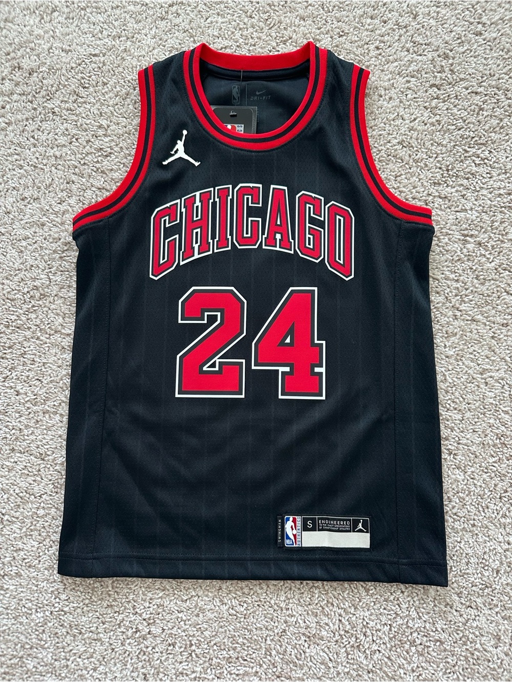Nike Kids Chicago Basketball Jersey - Black/Red